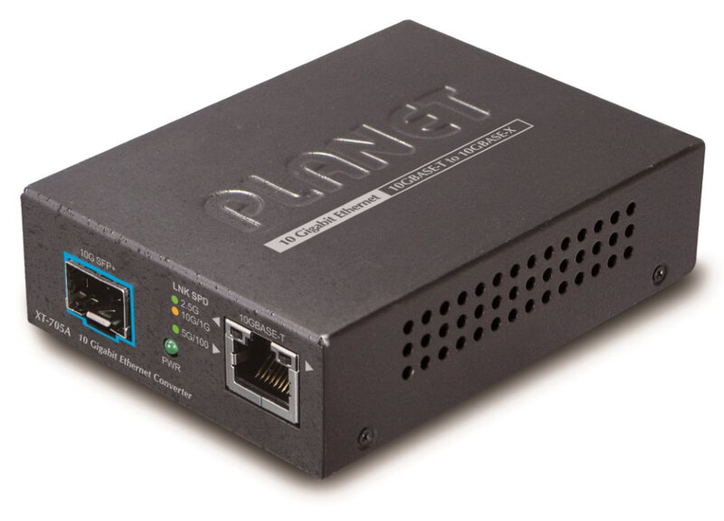 Planet XT-705A konvertor 10G / 5G / 2.5G / 1G / 100M / MiniGBIC SFP + 10GBASE-X Planet XT-705A konvertor 10G / 5G / 2.5G / 1G / 100M / MiniGBIC SFP + 10GBASE-X