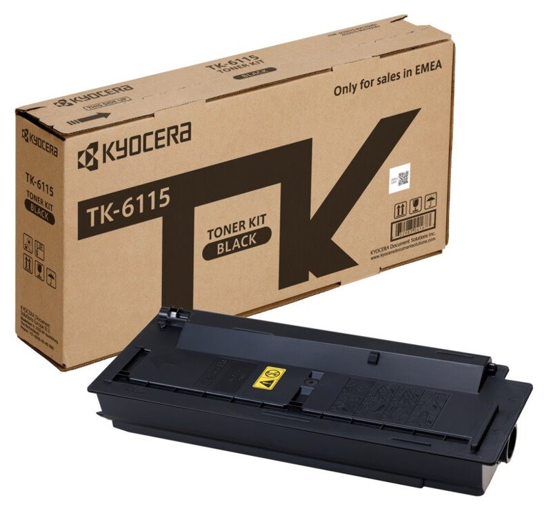 Kyocera toner TK-6115/ 15 000 A4/ černý/ pro ECOSYS M4125idn, M4132idn Kyocera toner TK-6115/ 15 000 A4/ černý/ pro ECOSYS M4125idn, M4132idn