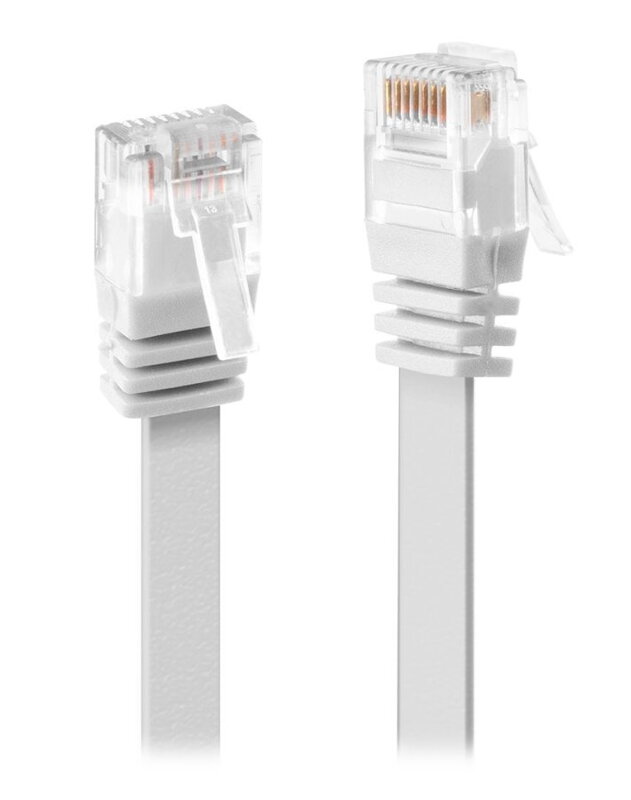 XtendLan Patch kabel Cat 6 UTP 5m - bílý plochý XtendLan Patch kabel Cat 6 UTP 5m - bílý plochý