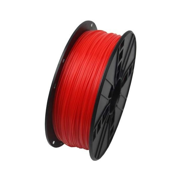 GEMBIRD 3D ABS plastové vlákno pro tiskárny, průměr 1,75mm, 1kg, fluorescentní, červená