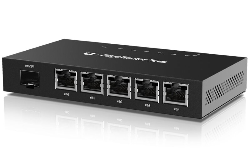 UBNT EdgeRouter X SFP - 5x Gbit RJ45 port, 1x SFP port, 5x PoE Out UBNT EdgeRouter X SFP - 5x Gbit RJ45 port, 1x SFP port, 5x PoE Out