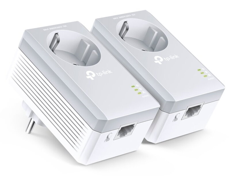 TP-Link TL-PA4010PKIT Powerline adaptér (600 Mbps), priechodná zásuvka