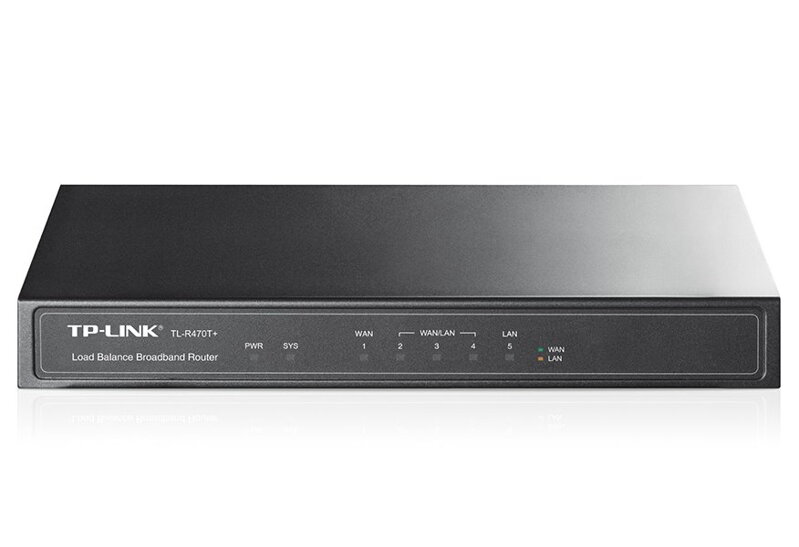 TP-Link TL-R470T + / 5port Multi-WAN router / 1x WAN, 1x LAN, 3 x meniteľný WAN / LAN TP-Link TL-R470T + / 5port Multi-WAN router / 1x WAN, 1x LAN, 3 x meniteľný WAN / LAN