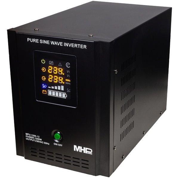 MHPower záložný zdroj MPU-1200-12, UPS, 1200W, čistý sínus, 12V MHPower záložný zdroj MPU-1200-12, UPS, 1200W, čistý sínus, 12V