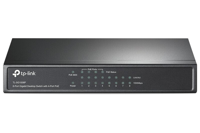 TP-Link TL-SG1008P / switch 8x 10/100 / 1000Mbps / 4x PoE / 55W / TP-Link TL-SG1008P / switch 8x 10/100 / 1000Mbps / 4x PoE / 55W /