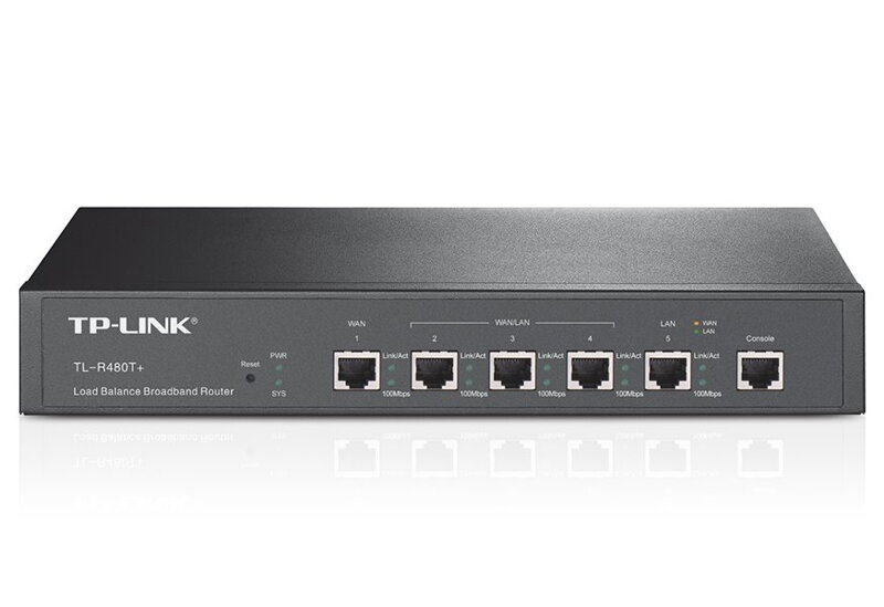 TP-Link TL-R480T + / 5 port SMB Multi-WAN Router / 1xLAN, 1xWAN, 3x LAN / WAN