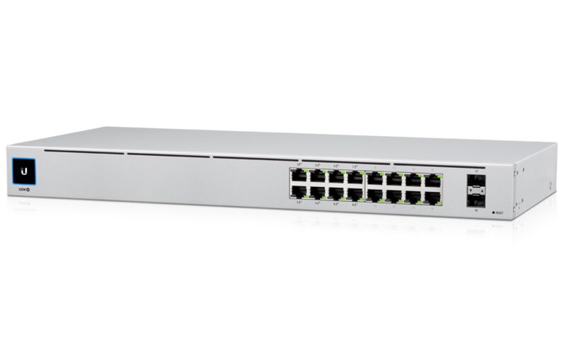 UBNT UNIFEM Switch usw-16-POE Gen2 - 16x Gbit RJ45, 2x SFP, 8x PoE 802.3af / at