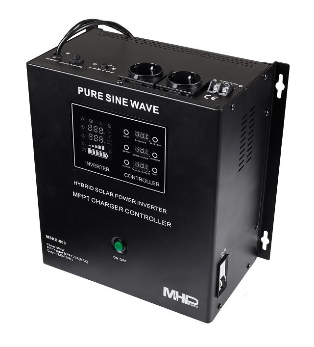 MHPower záložný zdroj MSKD-500-12, UPS, 500W, čistý sinus, 12V, solárny regulátor MPPT MHPower záložný zdroj MSKD-500-12, UPS, 500W, čistý sinus, 12V, solárny regulátor MPPT