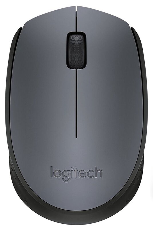 Logitech myš M170/ Bezdrátová/ Optická/ 1000dpi/ USB přijímač/ Sivá