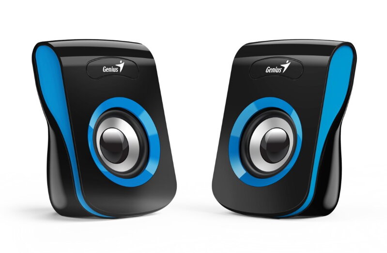 GENIUS repro SP-Q180 Blue/ 2.0/ 6W/ USB napájení/ 3,5" jack/ černomodré GENIUS repro SP-Q180 Blue/ 2.0/ 6W/ USB napájení/ 3,5" jack/ černomodré