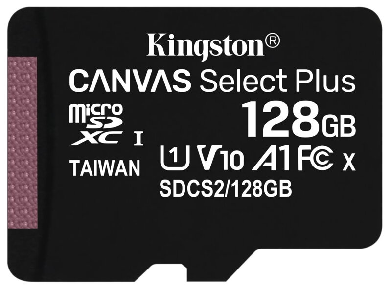 KINGSTON Canvas Select Plus 128GB microSD / UHS-I / CL10 / bez adaptéru