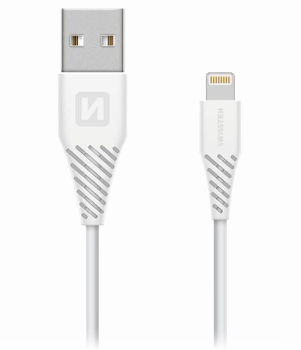 Swissten Datový Kabel Tpe Usb / Lightning Mfi 1,2 M Bílý