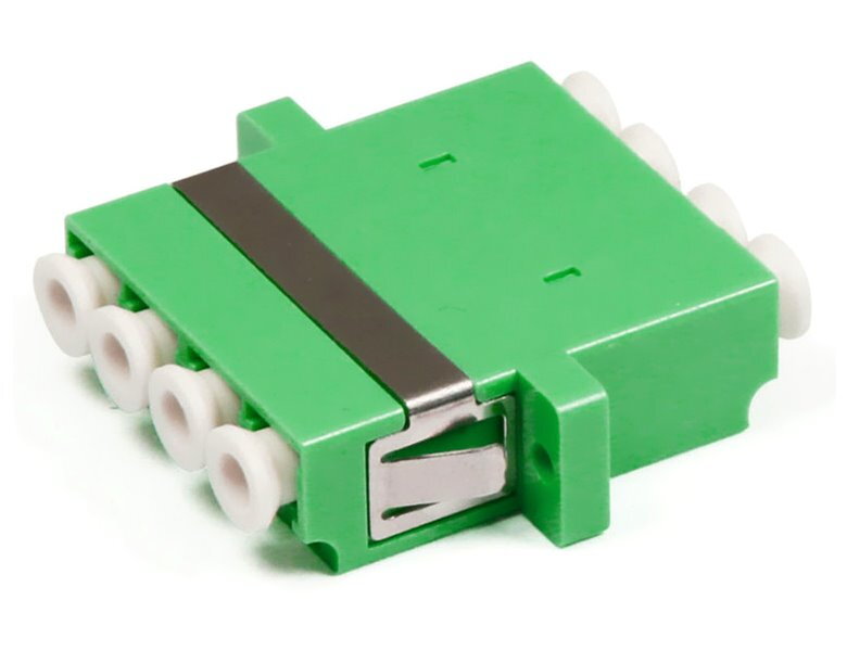 XtendLan LC-LC quad adapter SM, APC, zelený, do optických rozvaděčů XtendLan LC-LC quad adapter SM, APC, zelený, do optických rozvaděčů