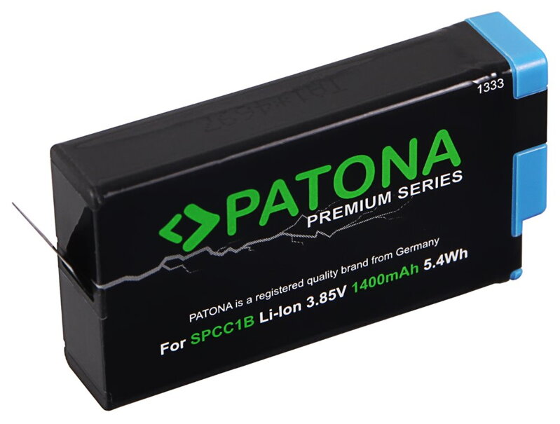 PATONA baterie pro digitální kameru GoPro MAX SPCC1B 1400mAh Li-Ion Premium PATONA baterie pro digitální kameru GoPro MAX SPCC1B 1400mAh Li-Ion Premium