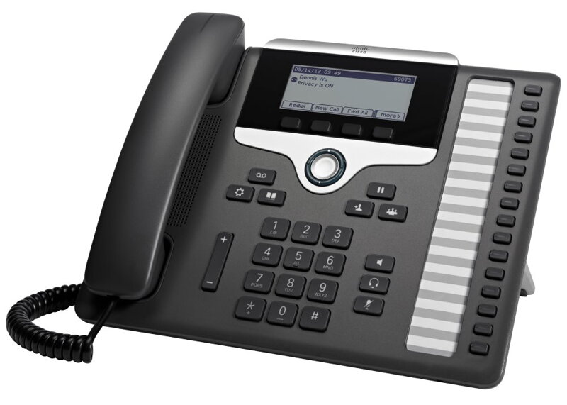 Cisco CP-7861-K9 = VoIP telefón, 2x LAN, 1x AUX, s displejom Cisco CP-7861-K9 = VoIP telefón, 2x LAN, 1x AUX, s displejom