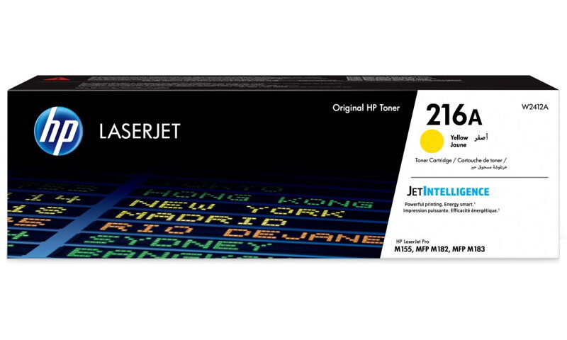HP toner 216A (Žlutý, 850str) pro HP Color LaserJet Pro MFP M182/ M183 HP toner 216A (Žlutý, 850str) pro HP Color LaserJet Pro MFP M182/ M183