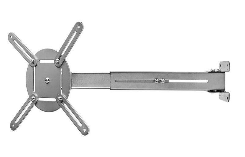 NEDIS Nástenný držiak pre projektory/ nostnosť 10 kg/ otáčanie 360°/ 4 ramená/ šedý NEDIS Nástenný držiak pre projektory/ nostnosť 10 kg/ otáčanie 360°/ 4 ramená/ šedý