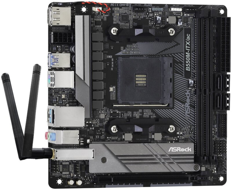 ASRock B550M-ITX/ac / AM4 / 2x DDR4 DIMM / HDMI / DP / M.2 / Wi-Fi /Mini-ITX ASRock B550M-ITX/ac / AM4 / 2x DDR4 DIMM / HDMI / DP / M.2 / Wi-Fi /Mini-ITX