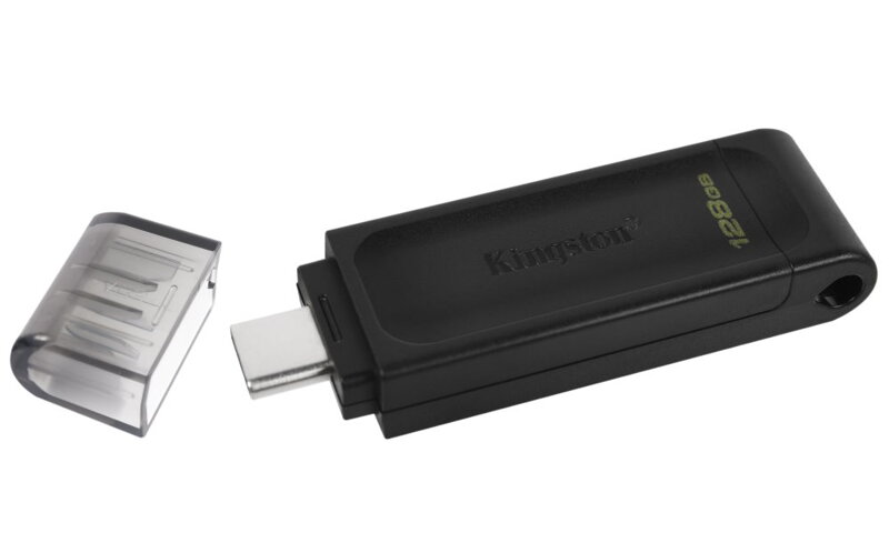 KINGSTON DataTraveler 70 128GB / USB 3.0 Type C / černá