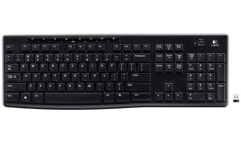 Logitech klávesnice K270/ Bezdrátová/ 2.4GHz/ USB přijímač/ US/ Černá Logitech klávesnice K270/ Bezdrátová/ 2.4GHz/ USB přijímač/ US/ Černá