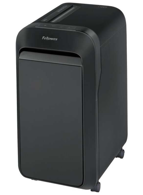 FELLOWES skartovač LX 221/ křížový řez 2x12mm/ objem koše 30 l/ stupeň utajení typ 3 - tajné/ černý FELLOWES skartovač LX 221/ křížový řez 2x12mm/ objem koše 30 l/ stupeň utajení typ 3 - tajné/ černý