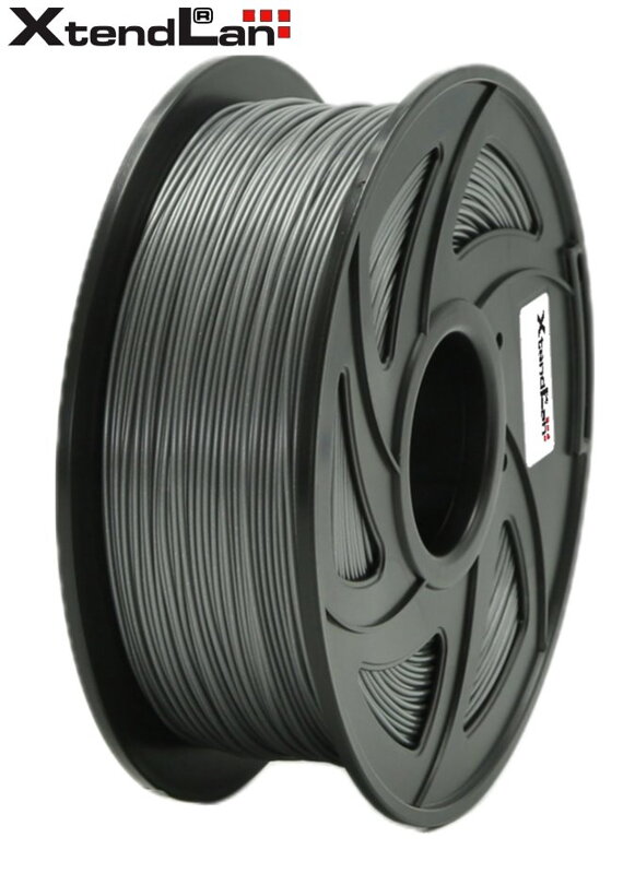 XtendLAN PLA filament 1,75mm šedý 1kg XtendLAN PLA filament 1,75mm šedý 1kg