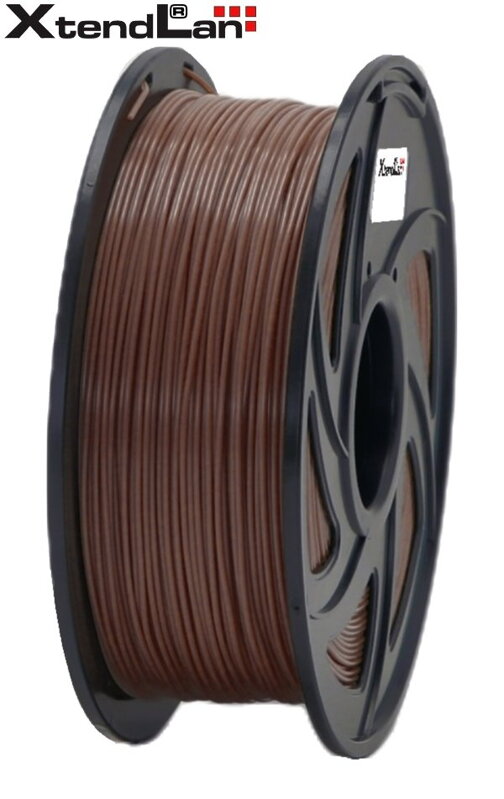 XtendLAN PLA filament 1,75mm hnedý 1kg