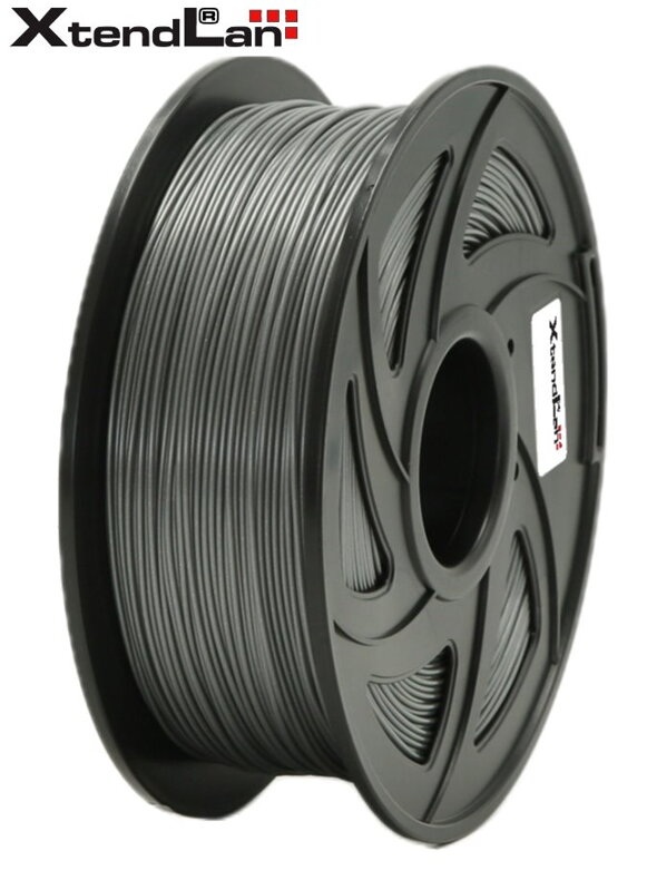 XtendLAN PLA filament 1,75mm strieborný 1kg XtendLAN PLA filament 1,75mm strieborný 1kg