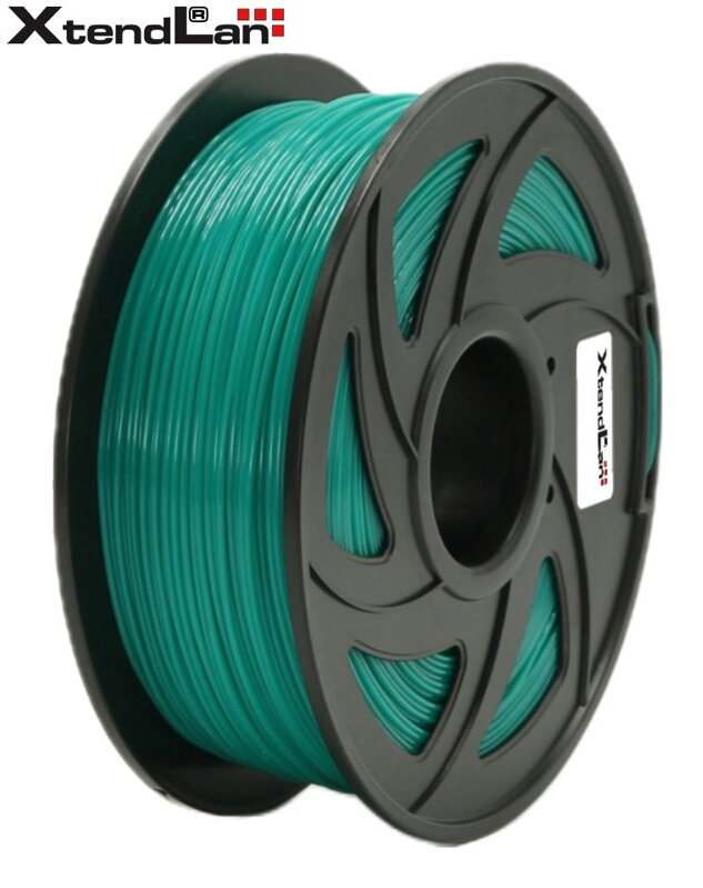 XtendLAN PLA filament 1,75mm jadeitovo zelený 1kg