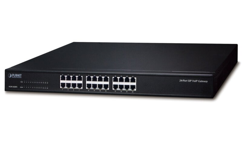 Planet VGW-2420FS VoIP gateway, 24x FXS, SIP, CallerID, Fax, Hotline, firewall, SNMP, SSH/TLS, QoS Planet VGW-2420FS VoIP gateway, 24x FXS, SIP, CallerID, Fax, Hotline, firewall, SNMP, SSH/TLS, QoS