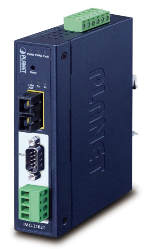 PLANET MODBUS průmyslová brána RS-232/422/485 na IP, 1x COM, 100Base-FX SC MM 2km, RTU/ACSII, -40až+75°C, 9-48VDC,IP30 PLANET MODBUS průmyslová brána RS-232/422/485 na IP, 1x COM, 100Base-FX SC MM 2km, RTU/ACSII, -40až+75°C, 9-48VDC,IP30