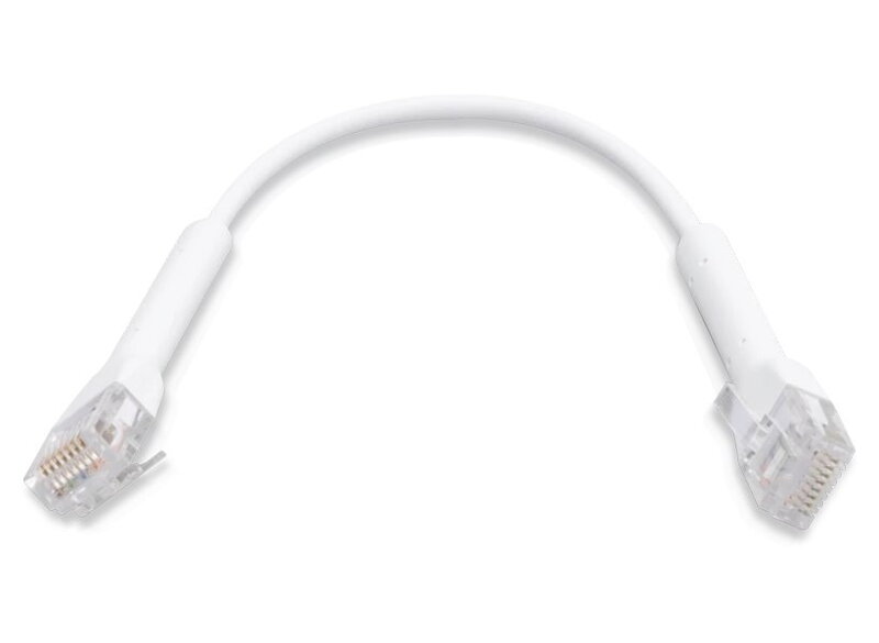 UBNT UniFi Ethernet Patch Kabel - délka 0,22m, Cat6, bílý