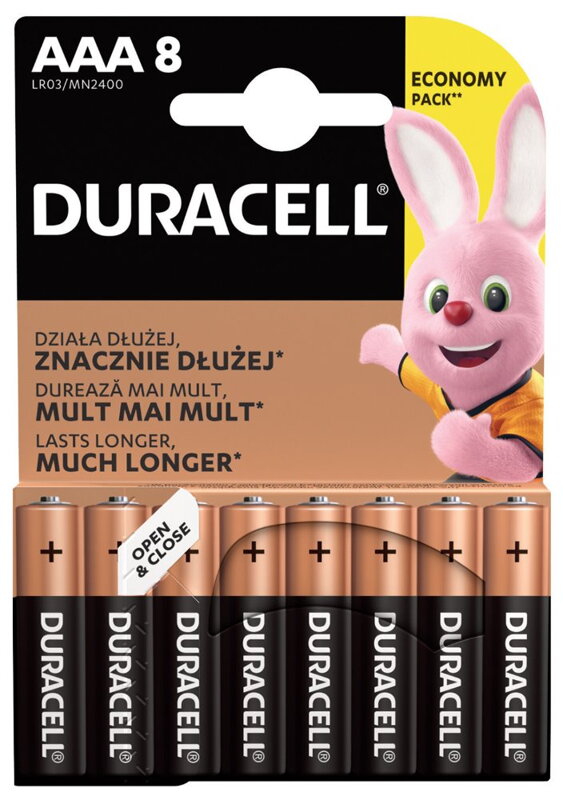 DURACELL - Basic baterie AAA 8 ks DURACELL - Basic baterie AAA 8 ks
