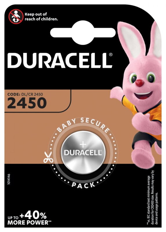 DURACELL - LI knoflíková bat. 2450