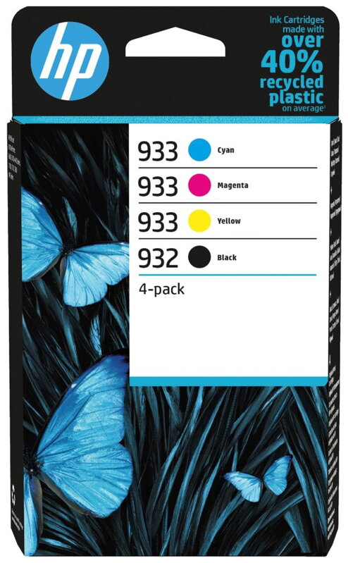 HP 932 Black / 933 CMY Original Ink Cartridge 4-Pack HP 932 Black / 933 CMY Original Ink Cartridge 4-Pack