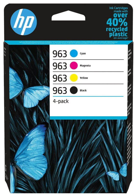 HP 963 CMYK Original Ink Cartridge 4-Pack HP 963 CMYK Original Ink Cartridge 4-Pack