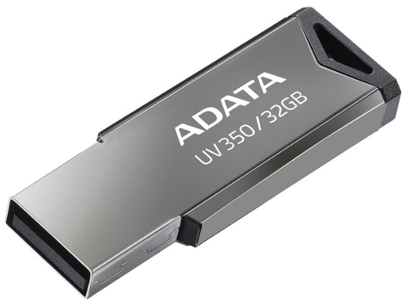 ADATA FlashDrive UV350 32GB / USB 3.2 Gen1 / stříbrná ADATA FlashDrive UV350 32GB / USB 3.2 Gen1 / stříbrná