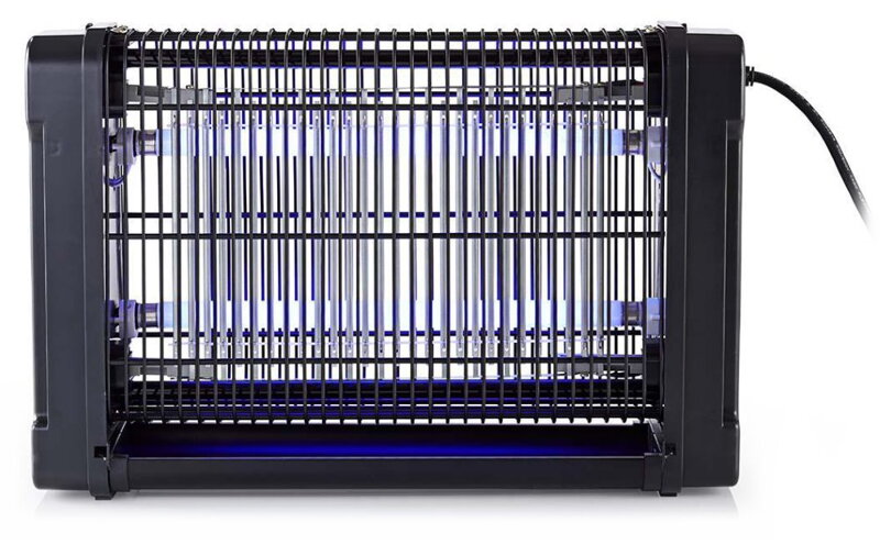 POŠKOZENÝ OBAL - NEDIS elektrický lapač hmyzu/ příkon 16 W/ pokrytí 50 m2/ černý