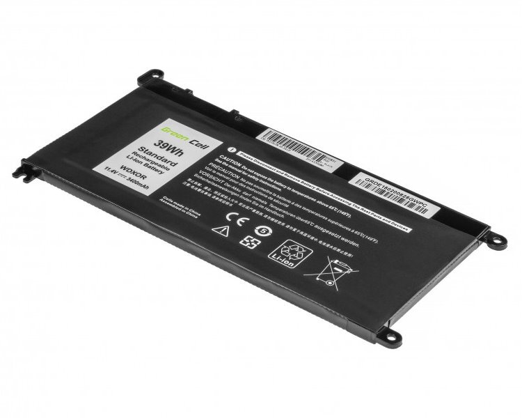 Green Cell/ DE150/ 11.4V/ 3400 mAh/ Li-Ion/ Dell Inspiron 5368 5378 5379 5482 15 5565 5567/ neoriginální Green Cell/ DE150/ 11.4V/ 3400 mAh/ Li-Ion/ Dell Inspiron 5368 5378 5379 5482 15 5565 5567/ neoriginální