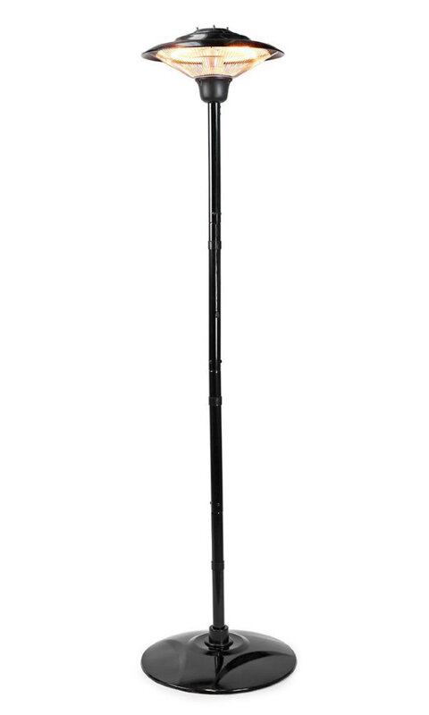 NEDIS ohřívač terasy/ spotřeba 1500 W/ 1 nastavení teploty/ IP34/ ochrana proti převrácení/ černý NEDIS ohřívač terasy/ spotřeba 1500 W/ 1 nastavení teploty/ IP34/ ochrana proti převrácení/ černý