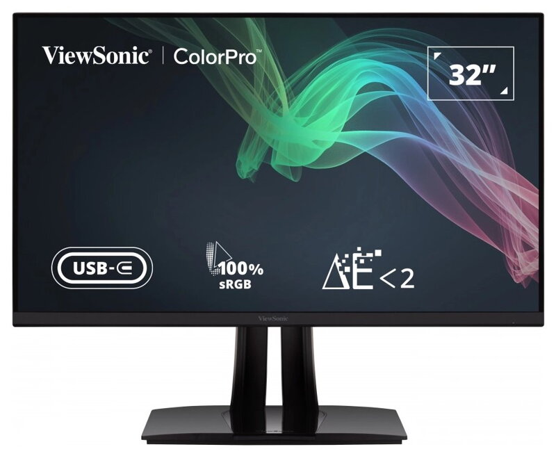 ViewSonic VP3256-4K / 32"/ IPS/ 16:9/ 3840x2160/ 5ms/ 350cd/m2/ DP/ HDMI/ 2xUSB-A/ USB-B / USB-C/ PIVOT/ Repro