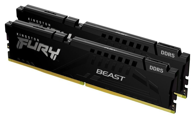 KINGSTON FURY Beast Black 16GB DDR5 5600MHz / CL40 / DIMM / KIT 2x 8GB KINGSTON FURY Beast Black 16GB DDR5 5600MHz / CL40 / DIMM / KIT 2x 8GB