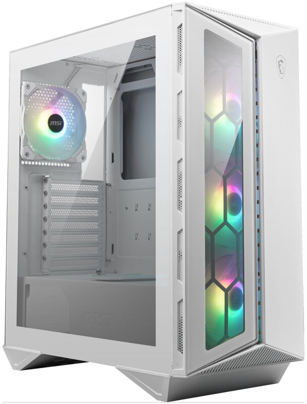 MSI skříň MPG GUNGNIR 110R WHITE/ bez zdroje/ levé temperované sklo/ 4x 120 mm ARGB fan/ 1x USB-C/ 2x USB 3.0/ bílá MSI skříň MPG GUNGNIR 110R WHITE/ bez zdroje/ levé temperované sklo/ 4x 120 mm ARGB fan/ 1x USB-C/ 2x USB 3.0/ bílá