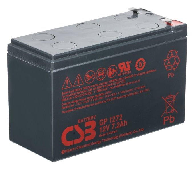 CSB Pb záložný akumulátor VRLA AGM 12V/7,2Ah (GP1272 F2) CSB Pb záložný akumulátor VRLA AGM 12V/7,2Ah (GP1272 F2)