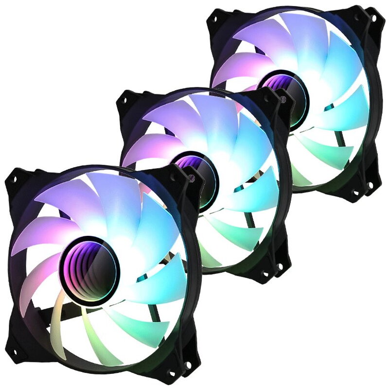 Zalman sada 3 ks ventilátorů ZM-IF120 / 120mm / ARGB / 3-pin / bíločerný Zalman sada 3 ks ventilátorů ZM-IF120 / 120mm / ARGB / 3-pin / bíločerný
