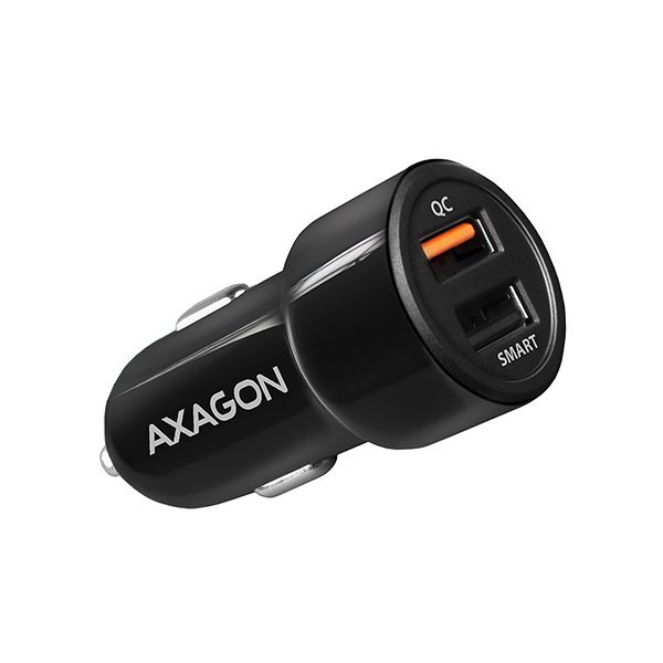 AXAGON rychlo nabíječka ao auta / PWC-QC5 / 2x USB-A / QC3.0/AFC/FCP + 5V-2.6A, 31.5W