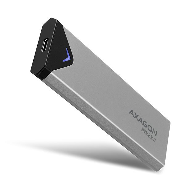 AXAGON box na M.2 NVMe SSD / EEM2-UG2 / USB-C / USB 3.2 Gen2 / kabel 22cm USB-C na USB-C