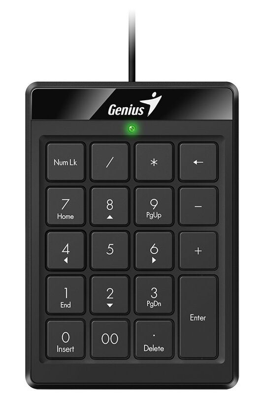 GENIUS NumPad 110/ Drôtová/ USB/ slim design/ čierná
