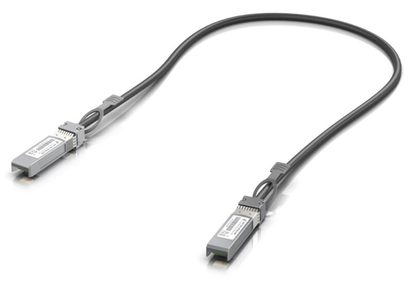 Ubiquiti DAC patch 25G - DAC kabel, SFP28, SFP+, SFP, rychlost 25/10/1 Gbit, černý, délka 0,5m