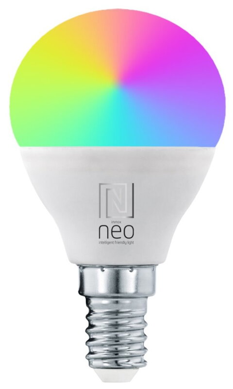 IMMAX NEO LITE SMART LED žárovka E14 6W RGB+CCT barevná a bílá, stmívatelná, Wi-Fi, P45, TUYA IMMAX NEO LITE SMART LED žárovka E14 6W RGB+CCT barevná a bílá, stmívatelná, Wi-Fi, P45, TUYA